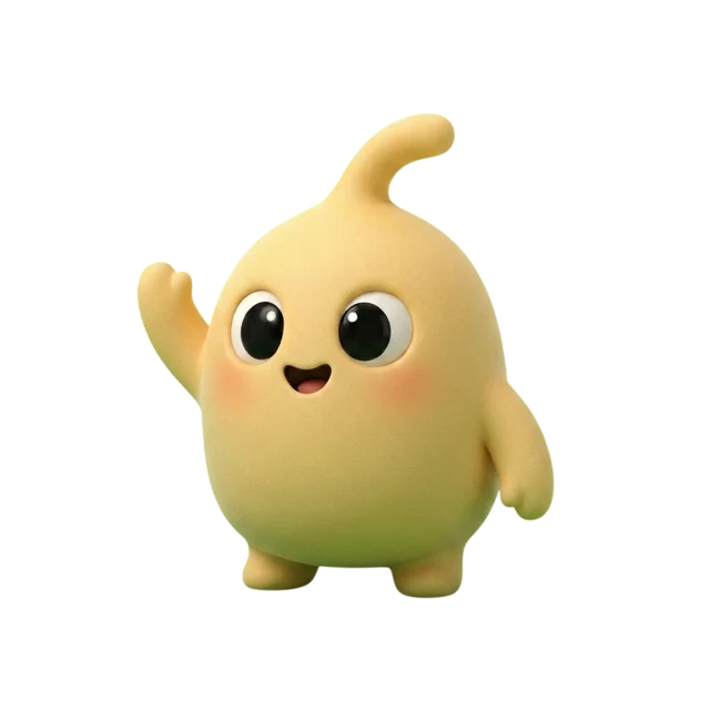 Nudgey waving hello
